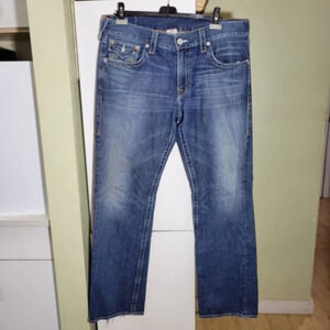 vintage True Religion flap pocket straight leg jeans mens size 36 90s y2k